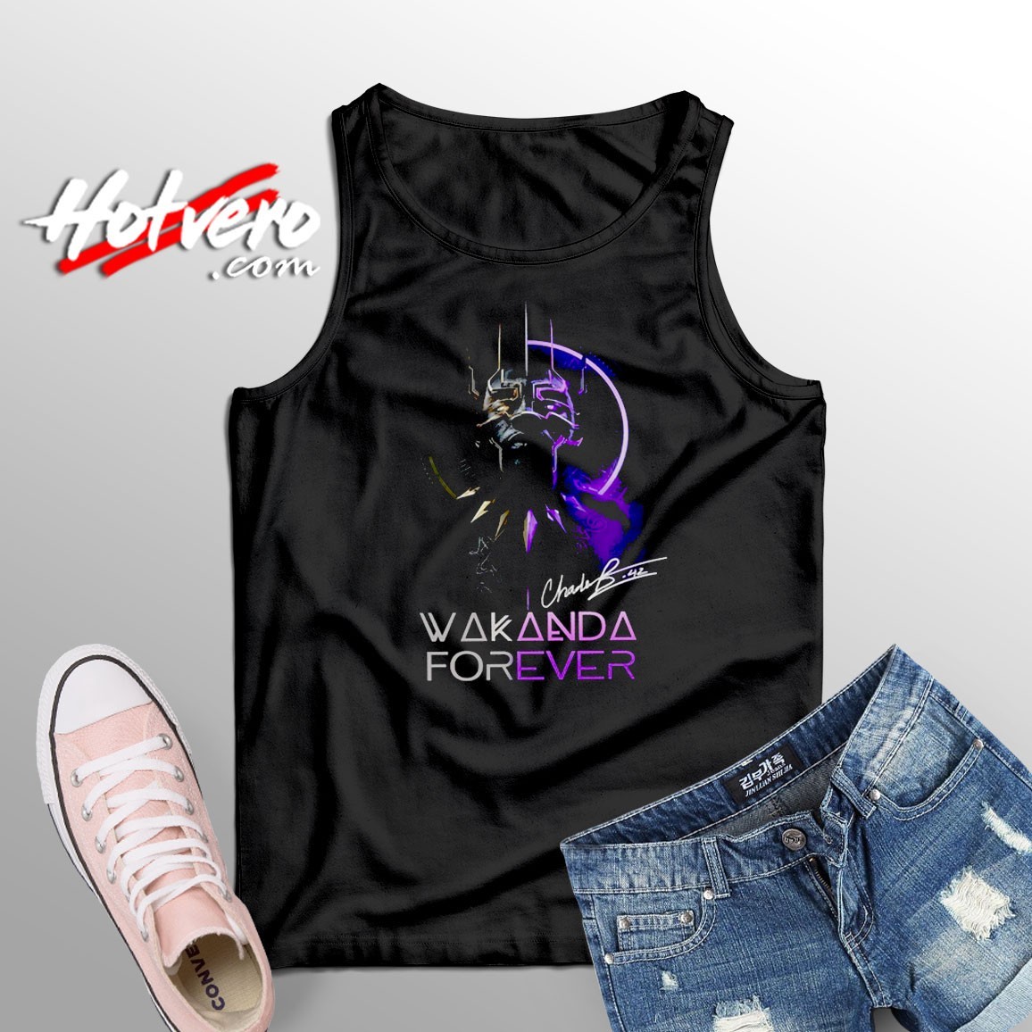 Wakanda Forever Chadwick Boseman Black Panther Tank Top