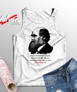 Waste One Hour Time Charles Darwin Tank Top