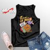 Woman with Zombie Pizza Indescribable Graphic Tank Top