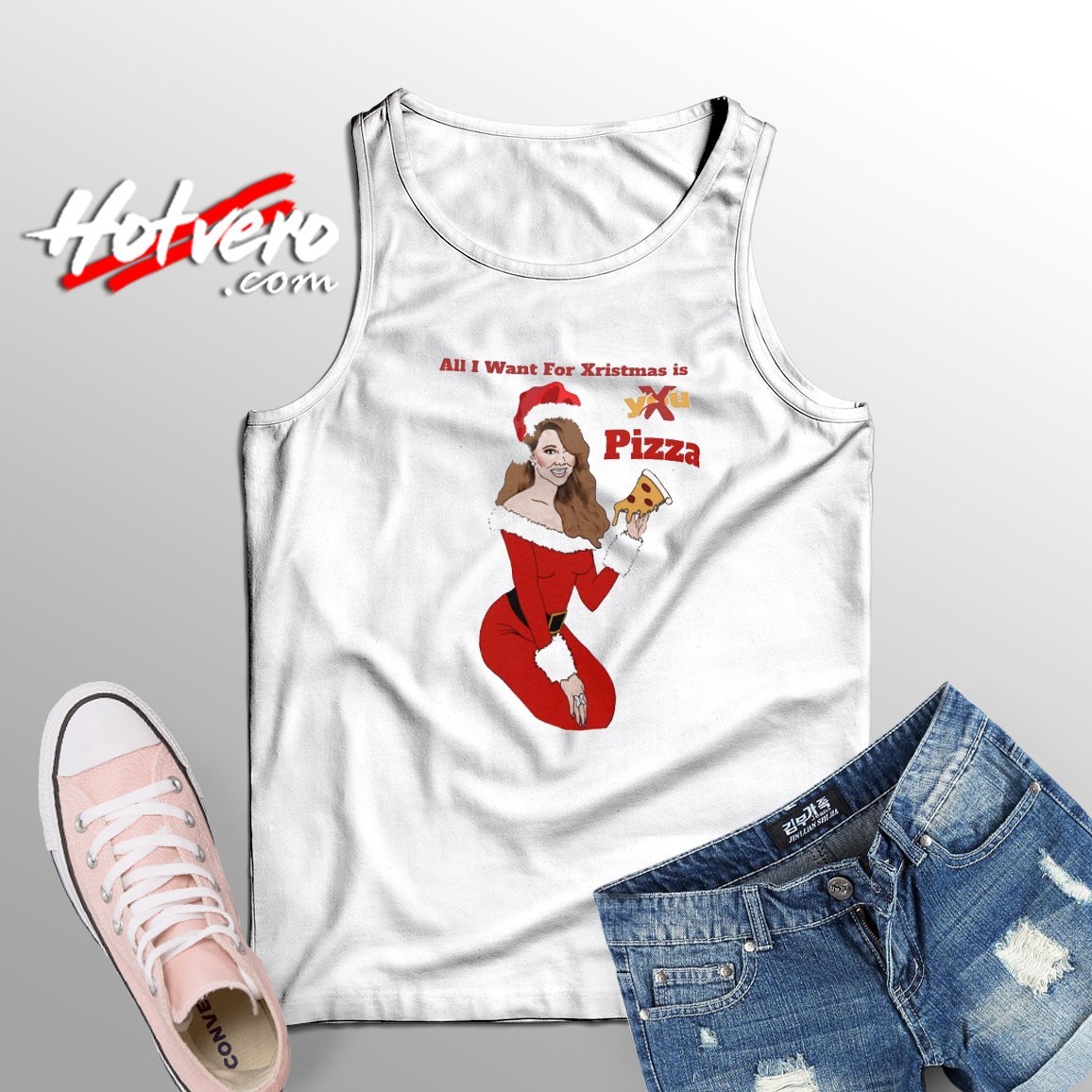 Xristmas is Pizza Casual Tank Top