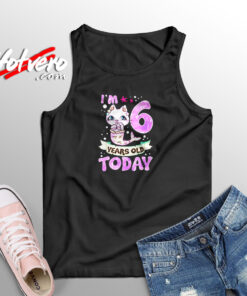 6th Birthday Aesthetic Sleeveless Shirt