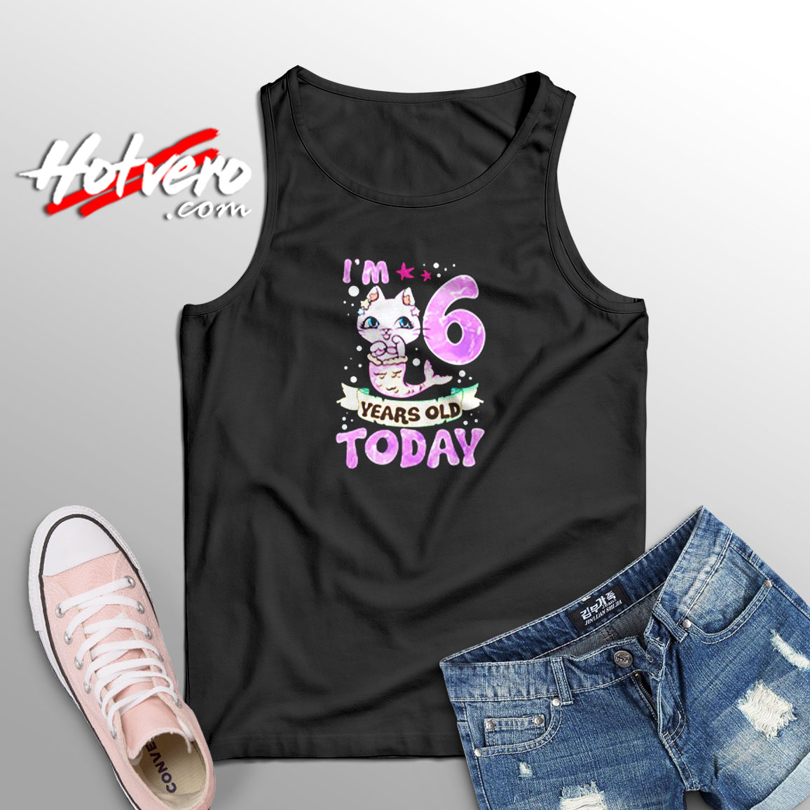 6th Birthday Aesthetic Sleeveless Shirt