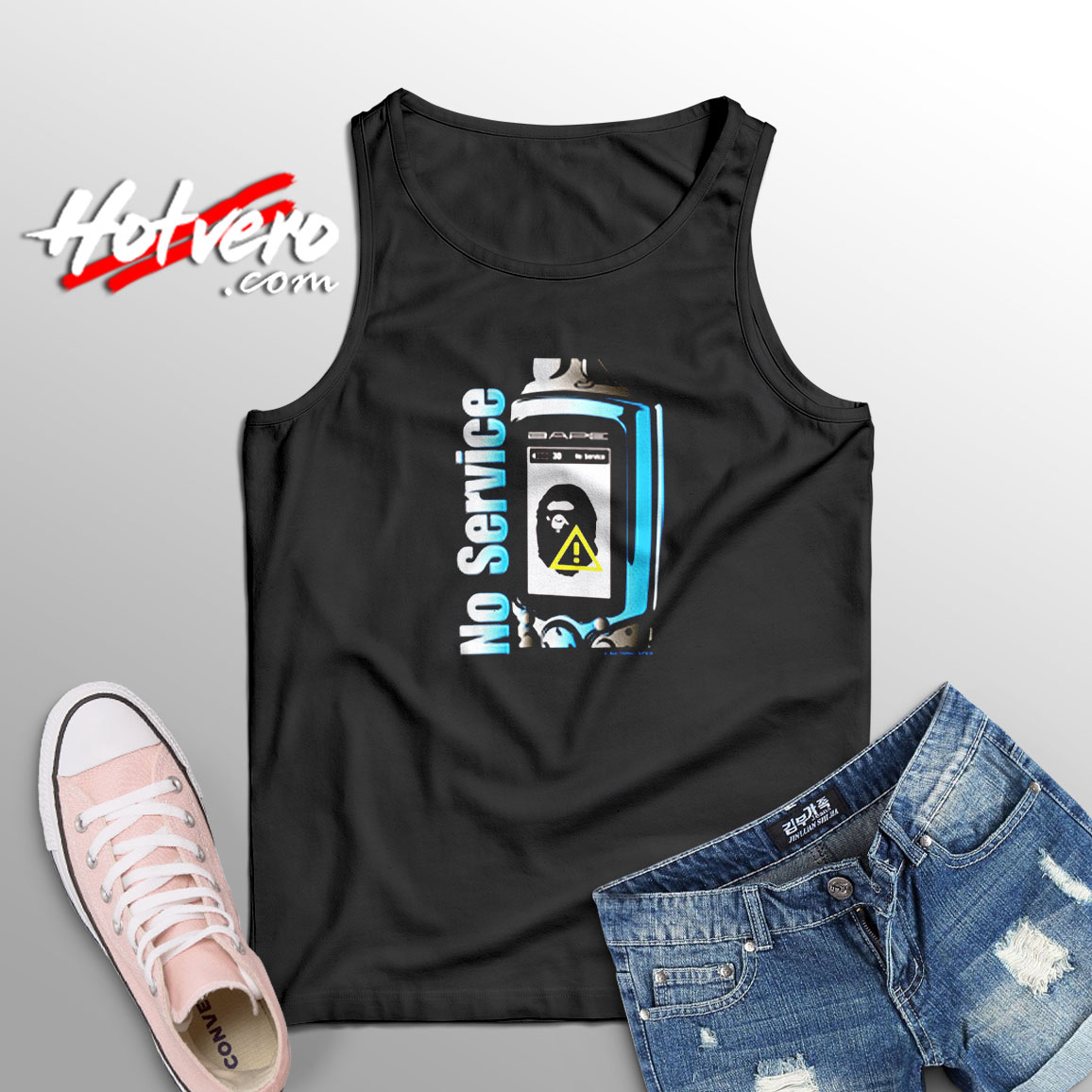 A Bathing Ape Radio Wave Aesthetic Sleeveless Shirt