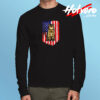 American Flag Exotic Shorthair Long Sleeve T shirt