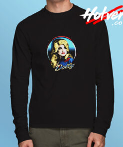 American Singer Dolly Parton Western Long Sleeve T shirt