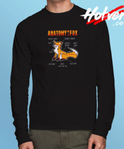 Anatomy Of A Fox Long Sleeve T shirt