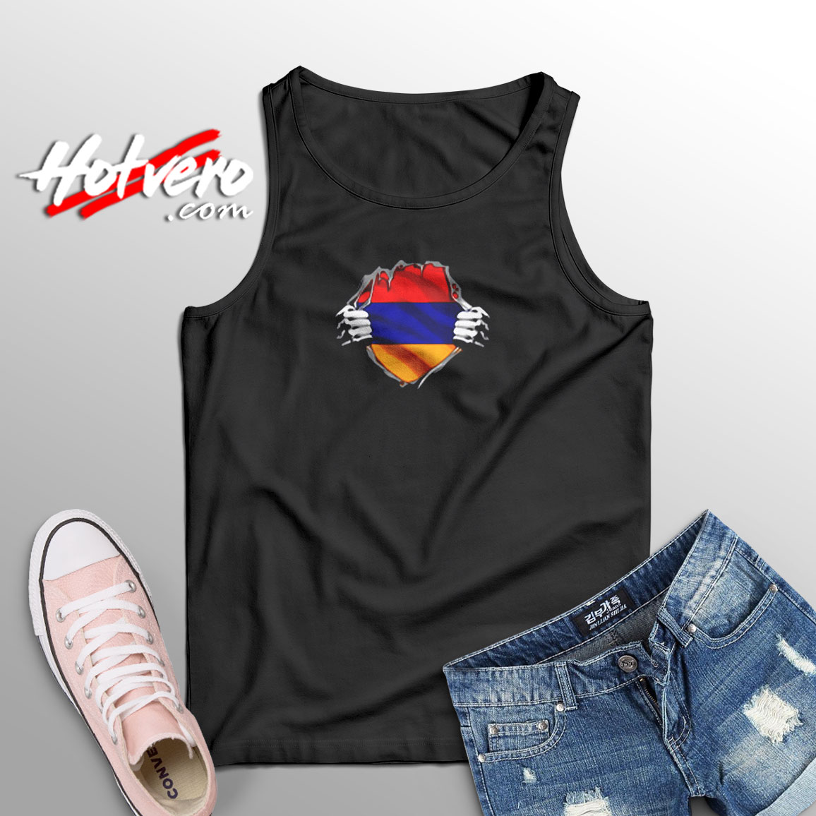 Armenia Roots Flag Aesthetic Sleeveless Shirt