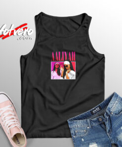 Awesome Vintage Retro Aaliyah 90s Rapper Aesthetic Sleeveless Shirt