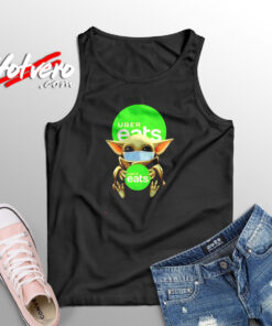 Baby Yoda Uber Eats Aesthetic Sleeveless Shirt