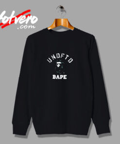 Bape X Undefeated College Urban Sweatshirt