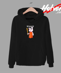 Baseball Bat Piggy Character Urban Hoodie