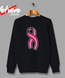 Baseball Pink Ribbon Urban Sweatshirt