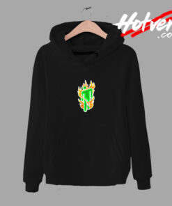 Billie Eilish Flaming Neon Official Logo Urban Hoodie
