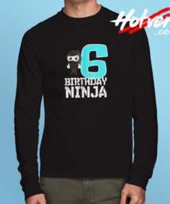 Birthday Ninja Long Sleeve T shirt