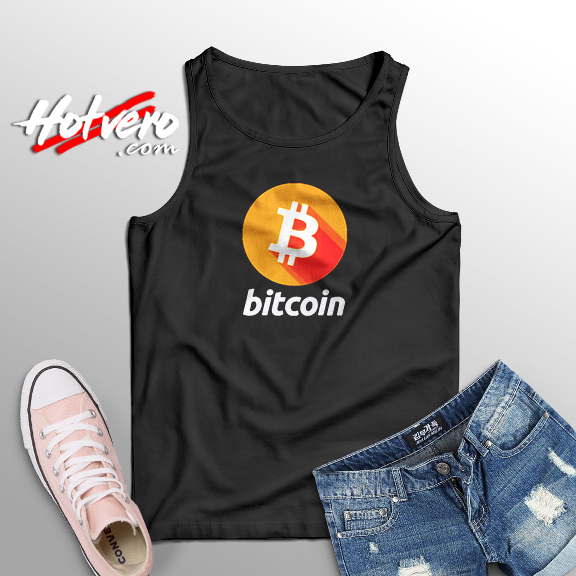 Bitcoin Logo Aesthetic Sleeveless Shirt
