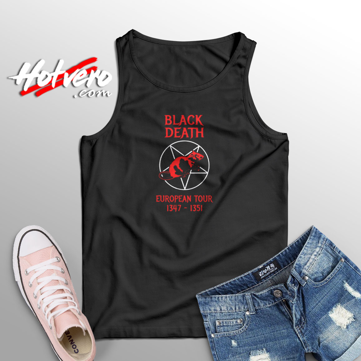 Black Death European Tour Aesthetic Sleeveless Shirt