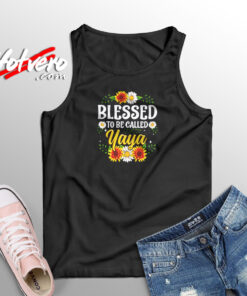 Blessed To Be Called Yaya Aesthetic Sleeveless Shirt