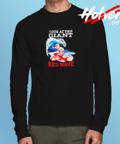 Blue Wave Trump Surfing Election Long Sleeve T shirt