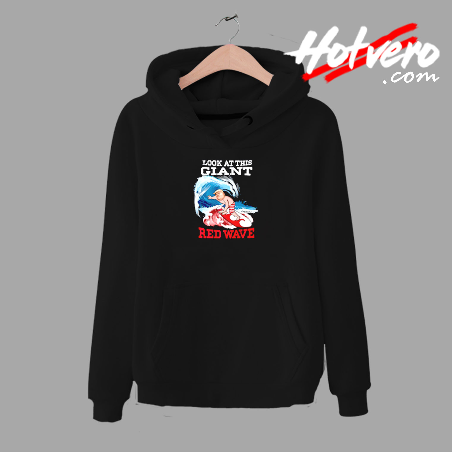 Blue Wave Trump Surfing Election Urban Hoodie