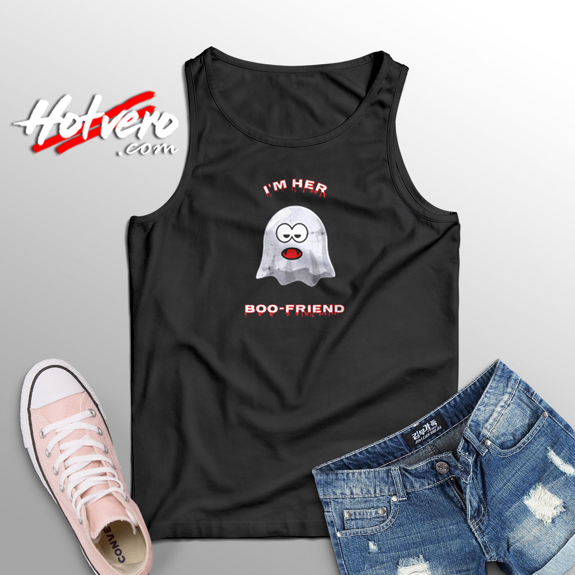 Boyfriend Ghost Halloween Aesthetic Sleeveless Shirt