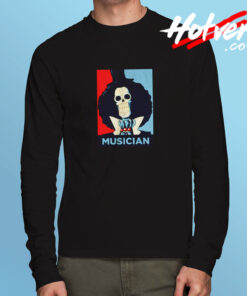 Brook Soul King Anime Musician Long Sleeve T shirt