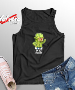 Cactus Hug Iam Not A Hugger Aesthetic Sleeveless Shirt
