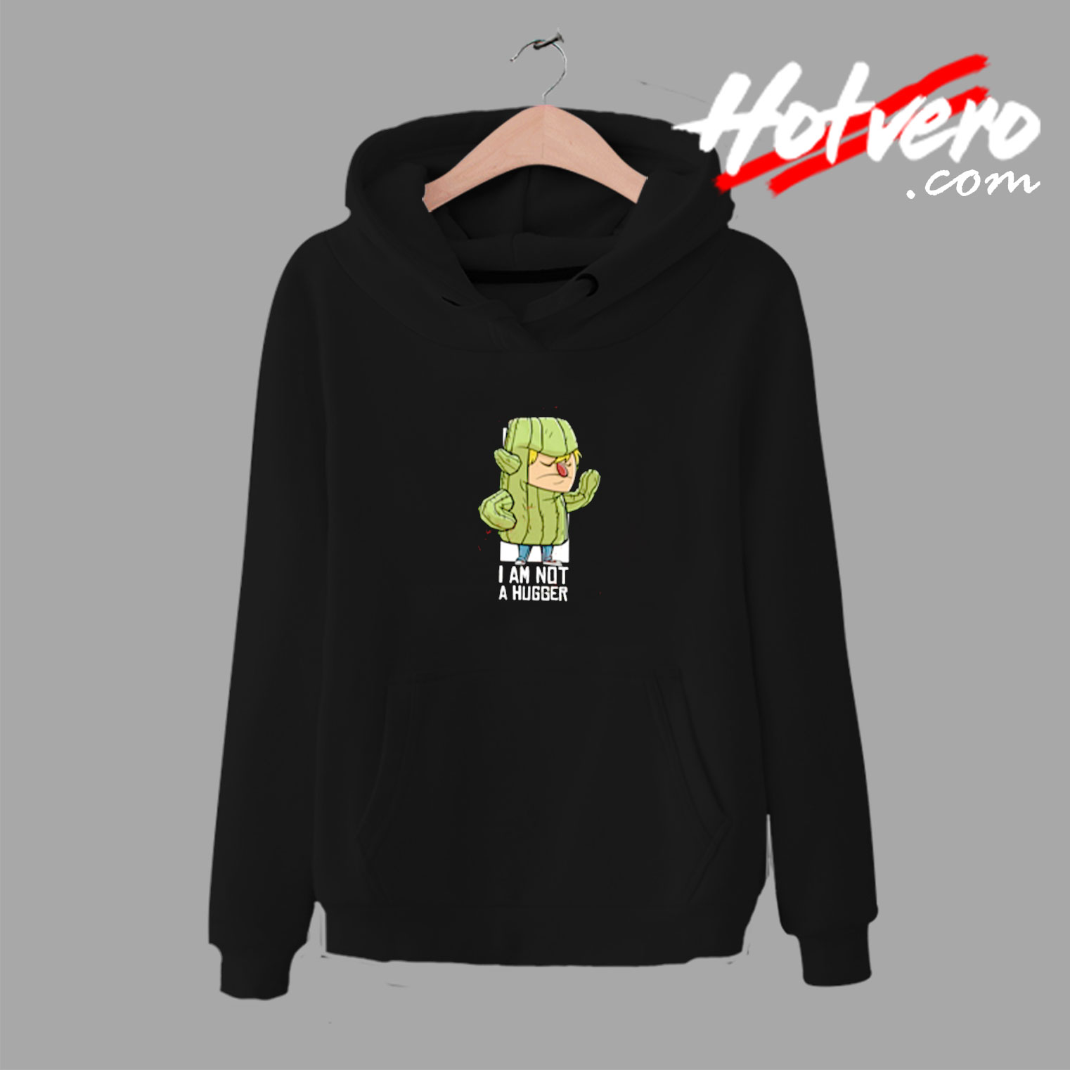 Cactus Hug Iam Not A Hugger Urban Hoodie