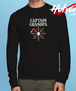 Captain Grandpa Long Sleeve T shirt