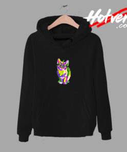 Cat Wearing Carnival Mask Mardi Gras Urban Hoodie