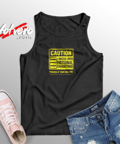 Character Caution Aesthetic Sleeveless Shirt