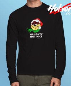 Christmas Looney Tunes Tasmanian Devil Long Sleeve T shirt