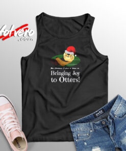 Christmas Otter Aesthetic Sleeveless Shirt