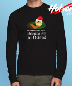 Christmas Otter Long Sleeve T shirt