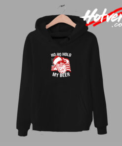 Christmas Santa Ho Ho Hold My Beer Urban Hoodie