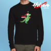 Christmas Tree T Rex Funny Parody Long Sleeve T shirt