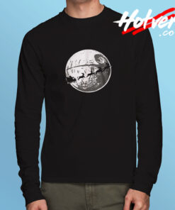 Christmas Vibes Flying Over The Moon Long Sleeve T shirt