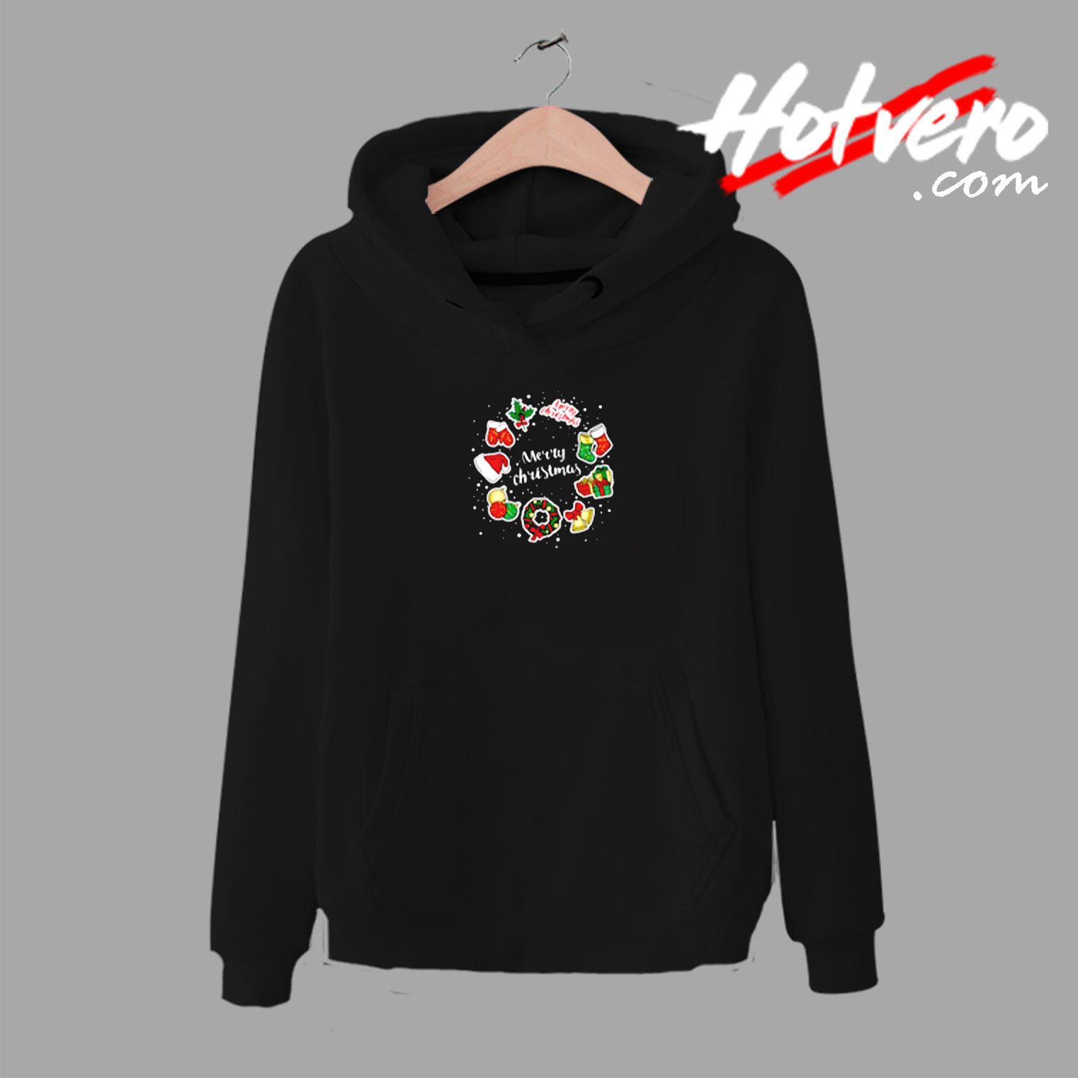 Christmas Wreath Merry Holiday Urban Hoodie
