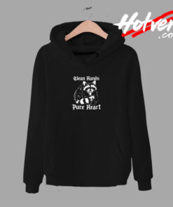 Clean Hands Pure Heart Raccoon Urban Hoodie