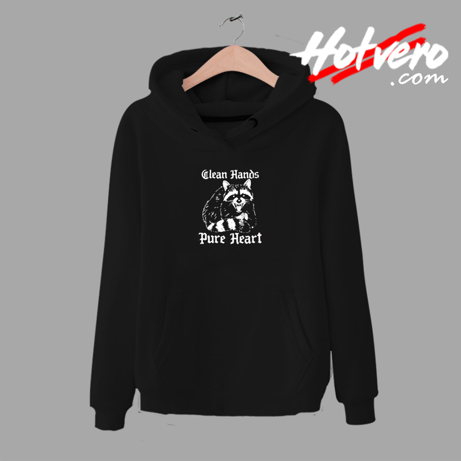 Clean Hands Pure Heart Raccoon Urban Hoodie