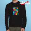 Colorful Futuristic Happy New Year Long Sleeve T shirt