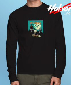 Creepy Zombies Scary Halloween Long Sleeve T shirt
