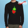Cute Baby Grinch Love Heart Christmas Long Sleeve T shirt