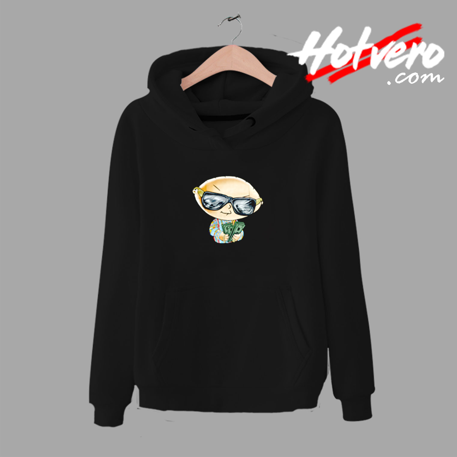 Cute Family Guy Stewie With Cash Bling Urban Hoodie