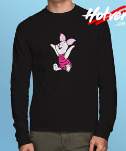 Cute Winnie The Pooh Piglet Cartoon Long Sleeve T shirt