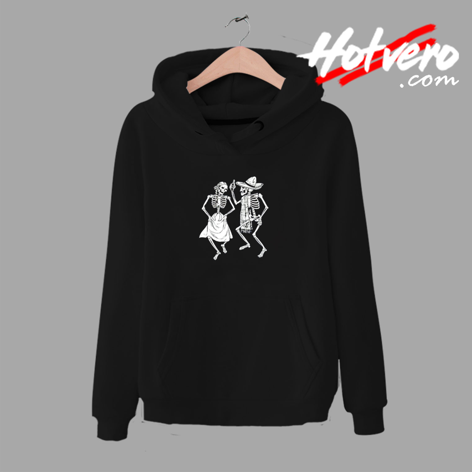 Dancing Skeletons Sugar Skull Day Of The Dead Dia De Los Muertos Mexican Heritage Halloween Gothic Urban Hoodie