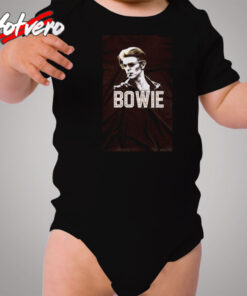 David Bowie The Man Photo Leopard Cozy Baby Onesies