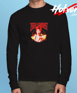 David Bowie Ziggy Stardust Photo Long Sleeve T shirt