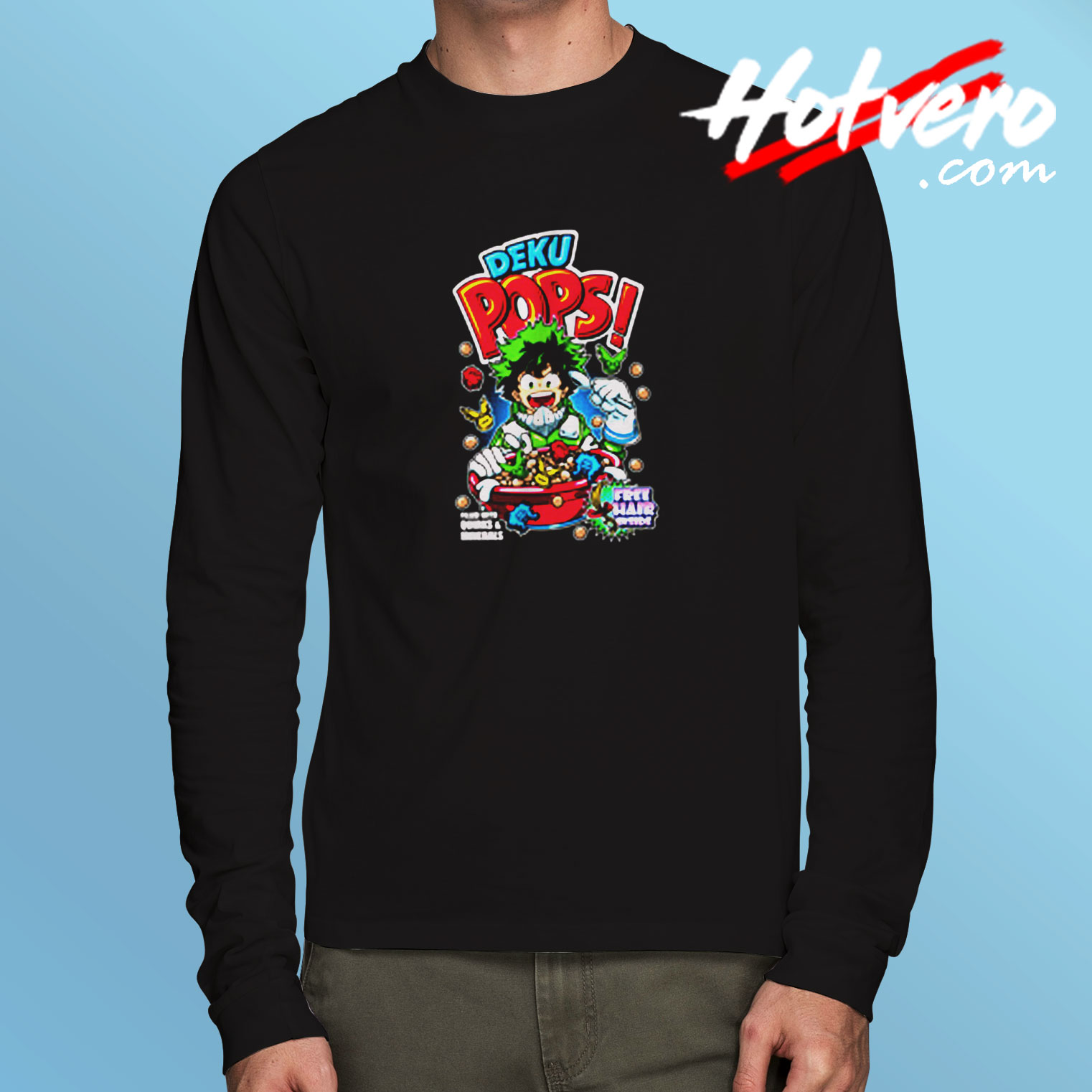 Deku Pops My Hero Academia Anime Long Sleeve T shirt
