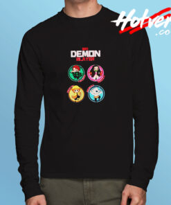 Demon Slayer Kimetsu No Yaiba All Characters Long Sleeve T shirt