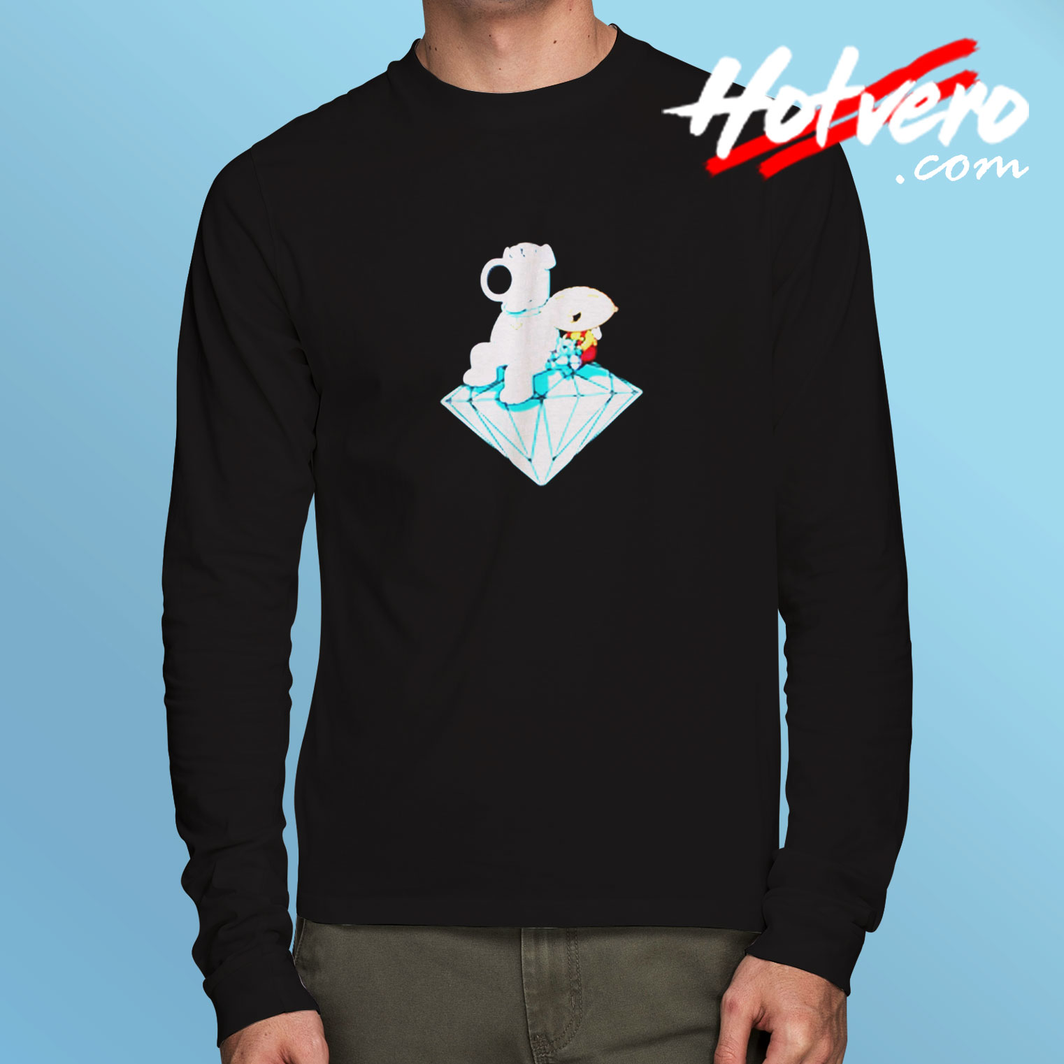 Diamond Supply Co Family Guy Cartoon Long Sleeve T shirt